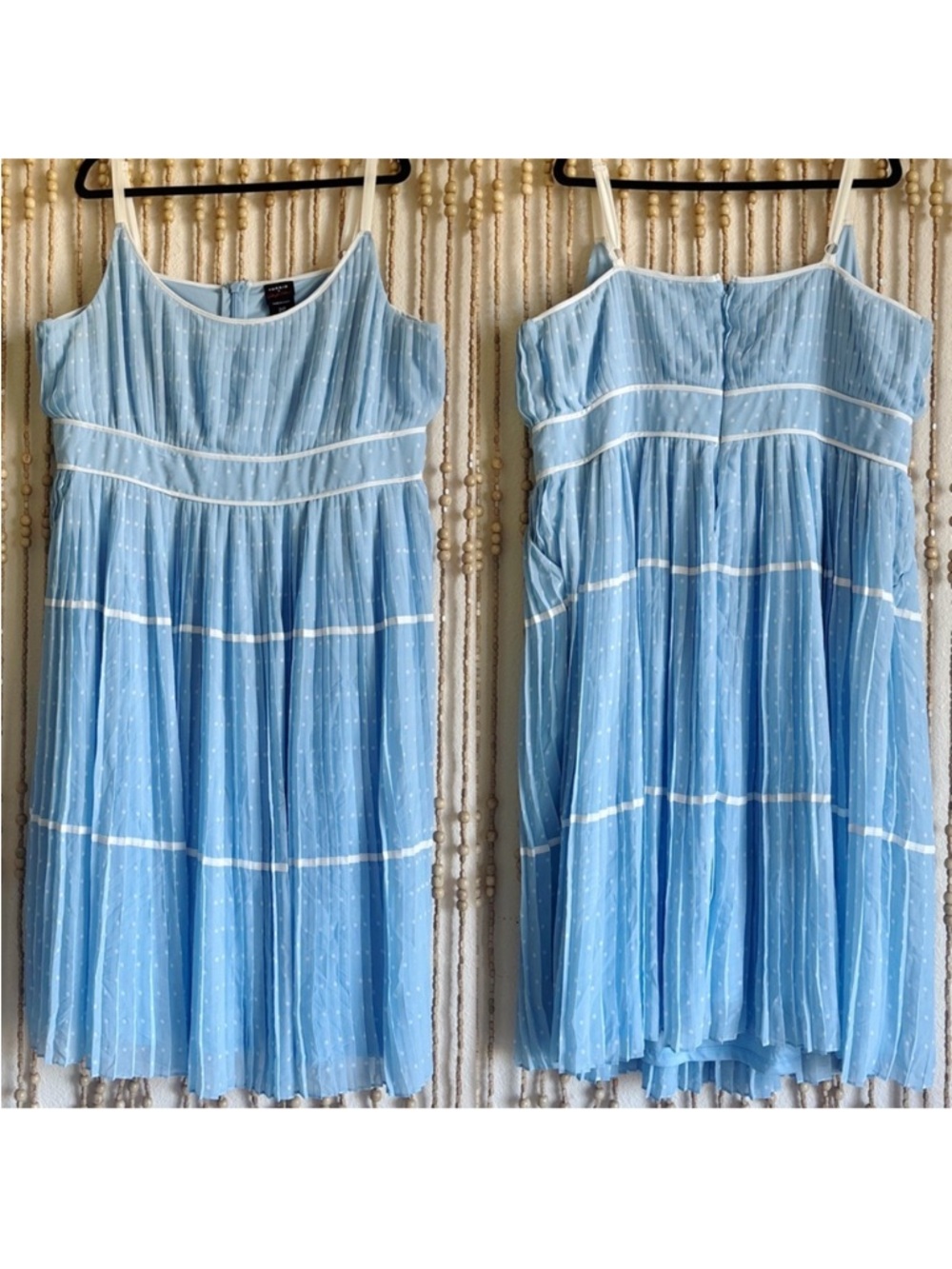 NWOT Torrid Marilyn Monroe Pleated Tiered Midi Light Blue Dress - Picture 5 of 10